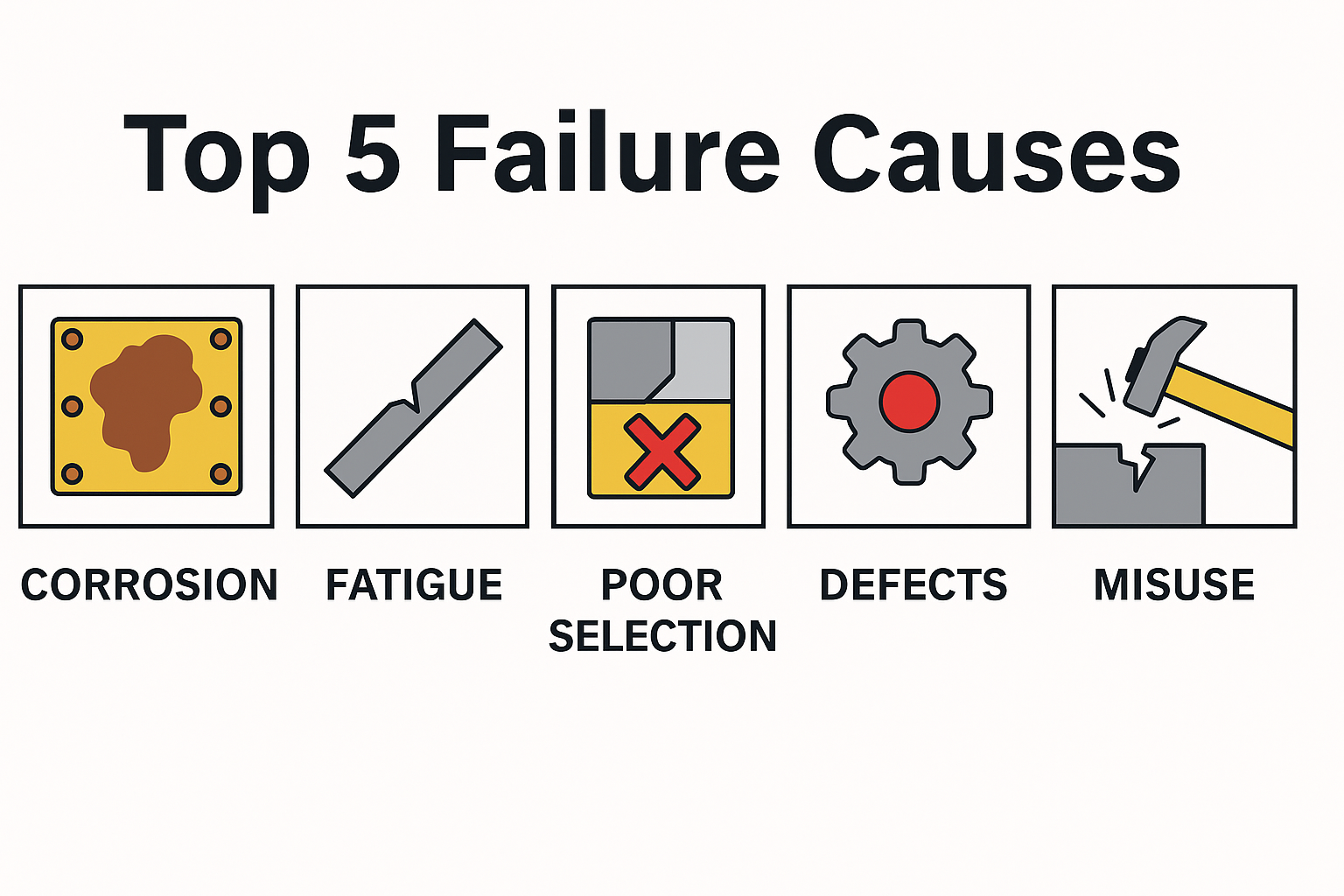 Top 5 failure causes